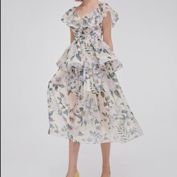 Dresses & Skirts - FLORAL MIDI DRESS